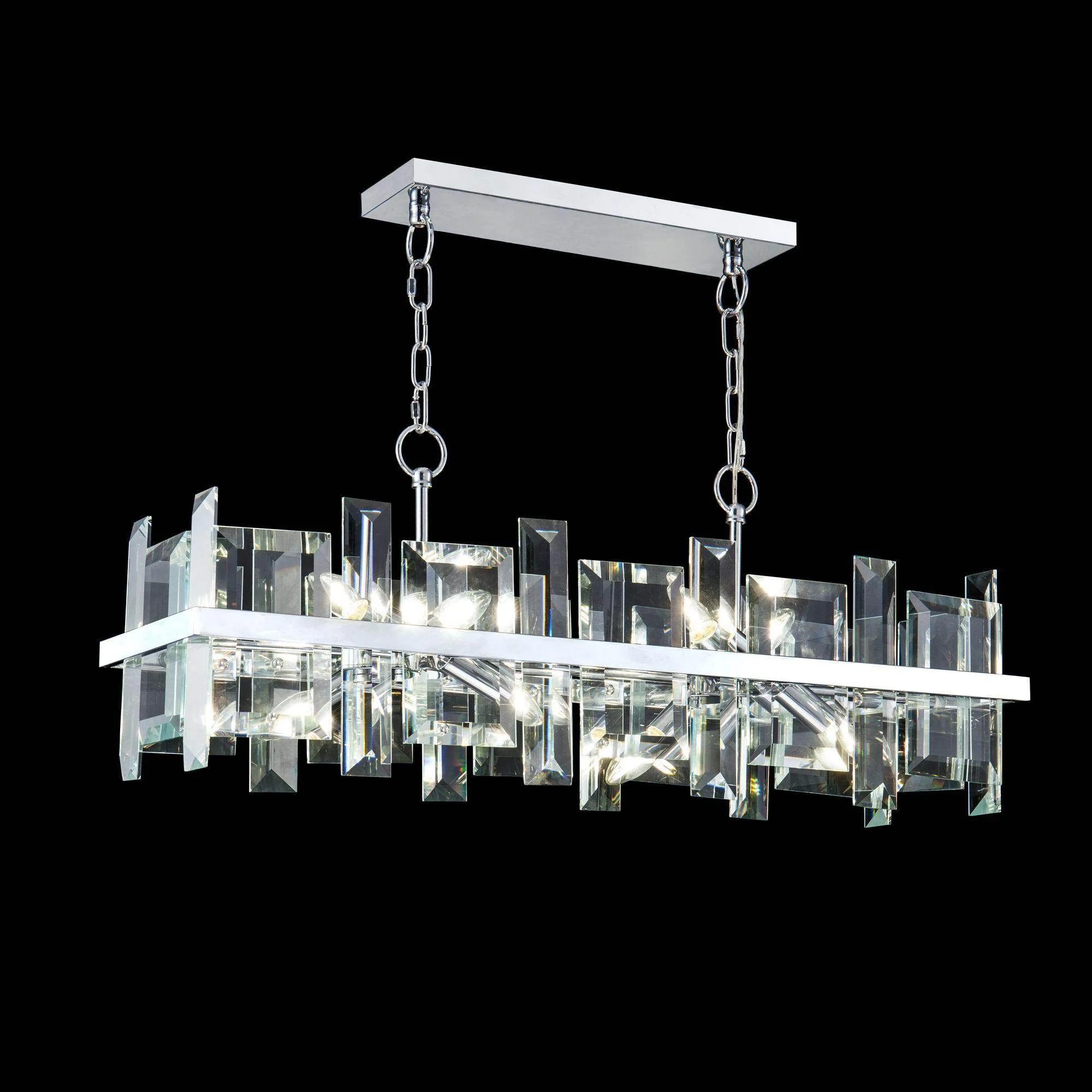 Cerezo   8lt Pendant Lamp Chrome/Glass - Image 3