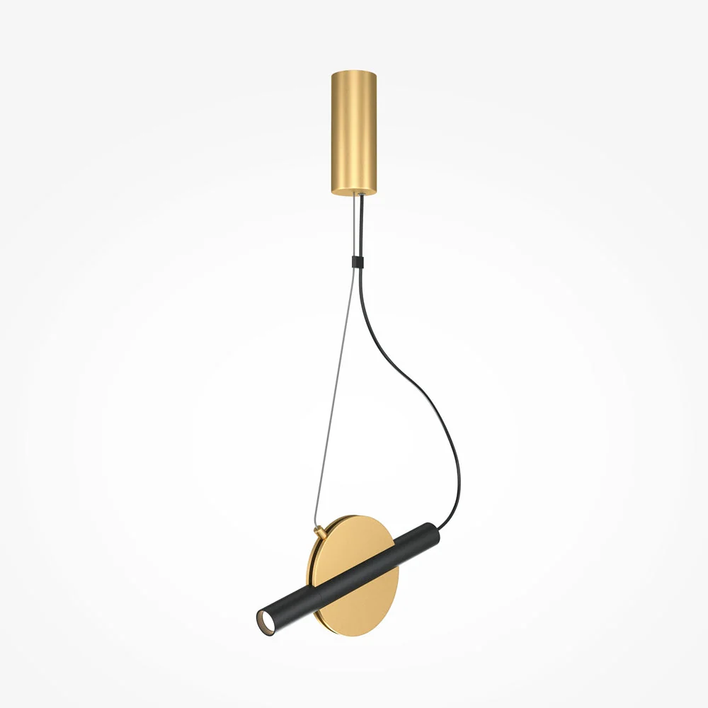 Enigma Pendant Lamp - Brass/White Finish - Image 2