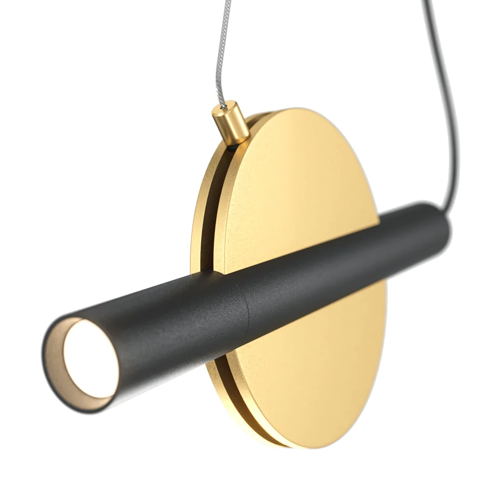 Enigma Pendant Lamp - Brass/White Finish - Image 3