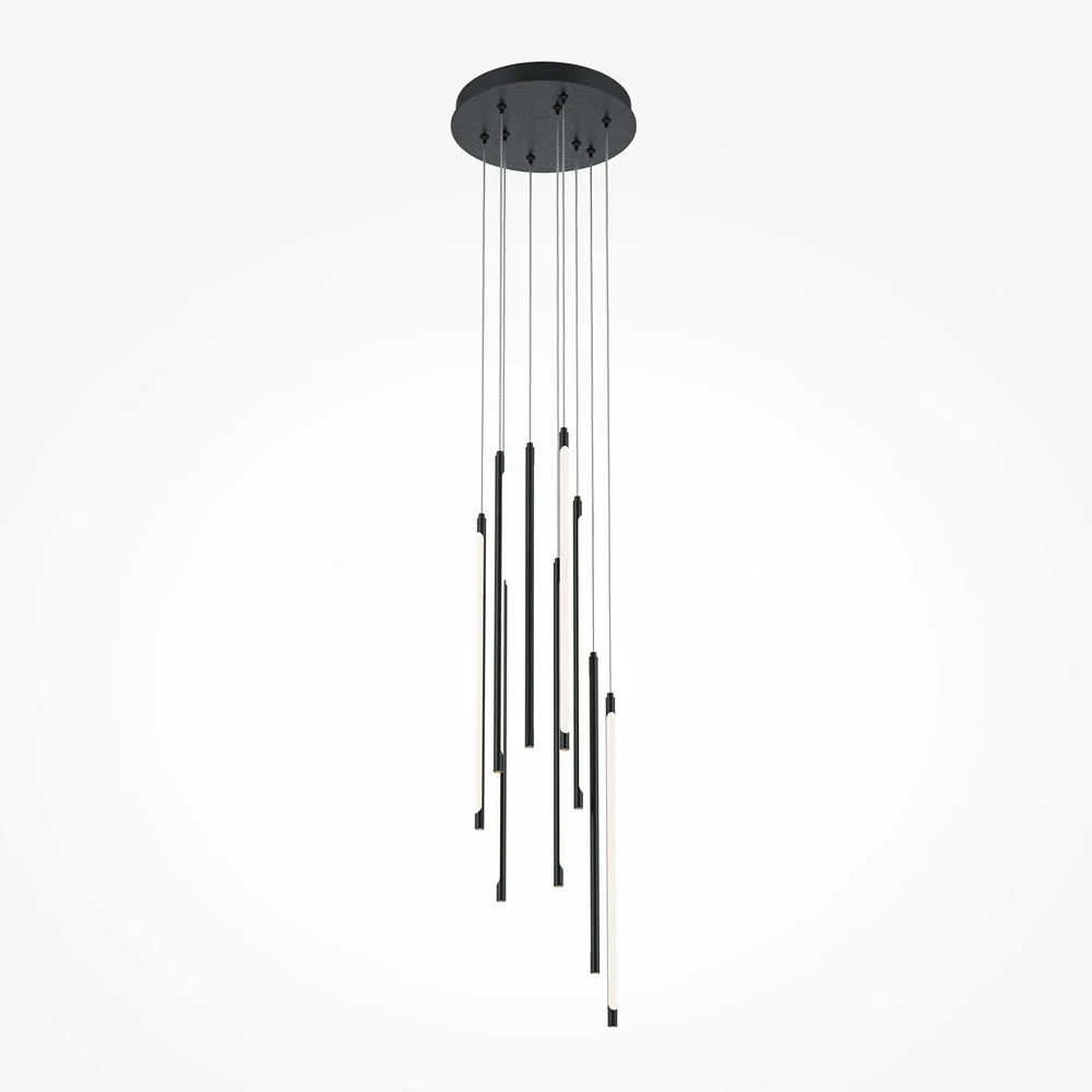 Pendant Lamp Light Stick - Brass/ Black Finish - Image 2