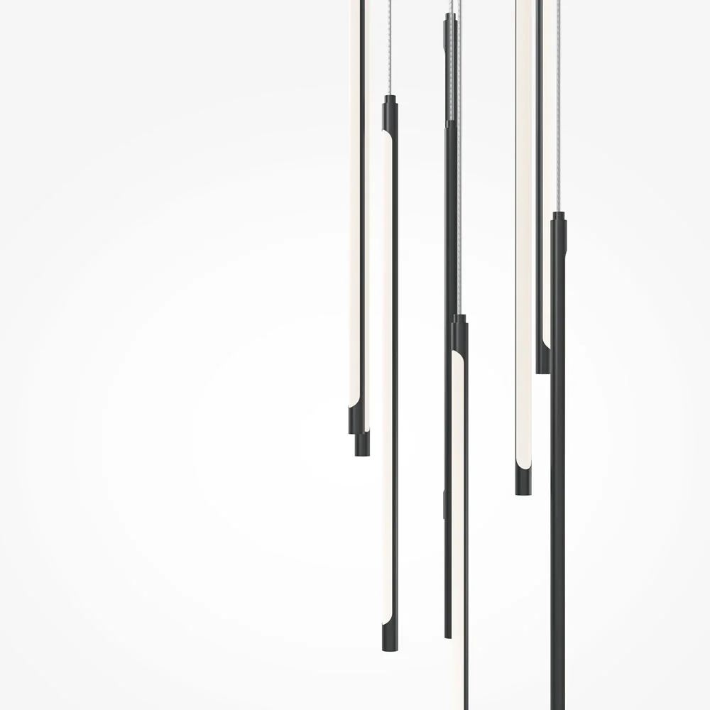 Pendant Lamp Light Stick - Brass/ Black Finish - Image 7