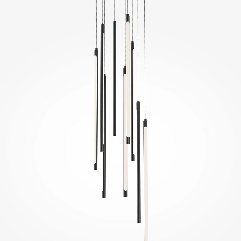 Pendant Lamp Light Stick - Brass/ Black Finish - Image 8