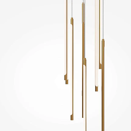 Pendant Lamp Light Stick - Brass/ Black Finish - Image 5