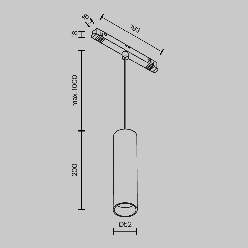 Pendant track luminaire Focus Led Exility 12W 36° - Image 15