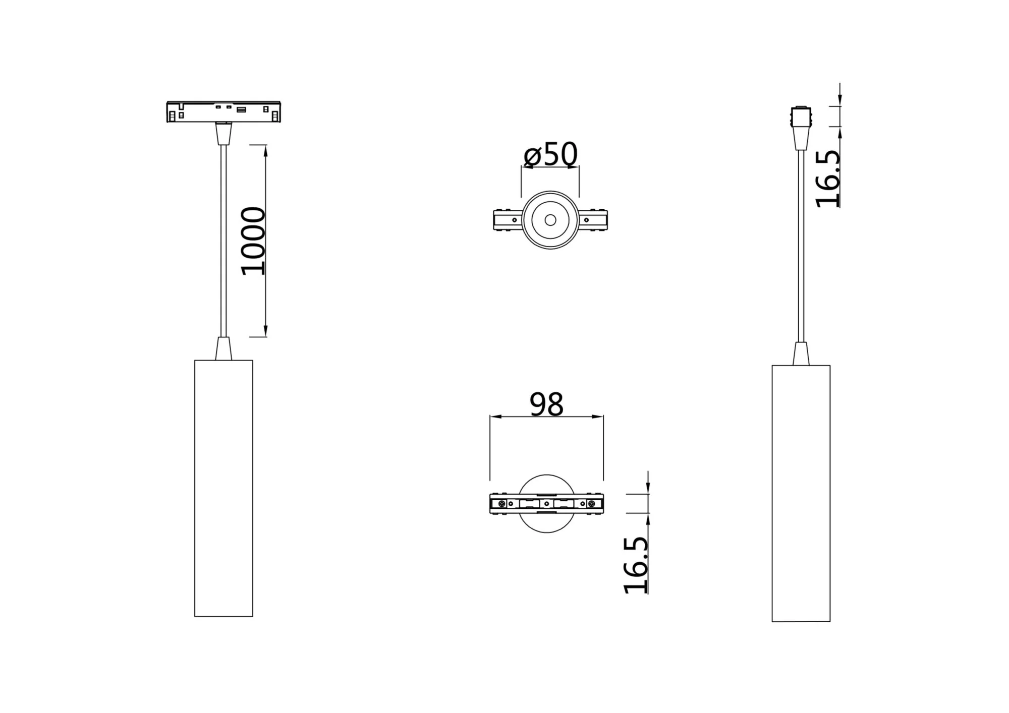 Pendant track luminaire Focus Led S35 12W 24° - Image 10