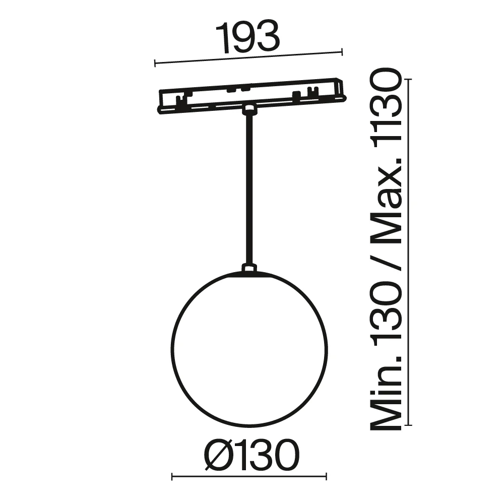 Pendant track luminaire Luna Exility 5W 360° - Image 25