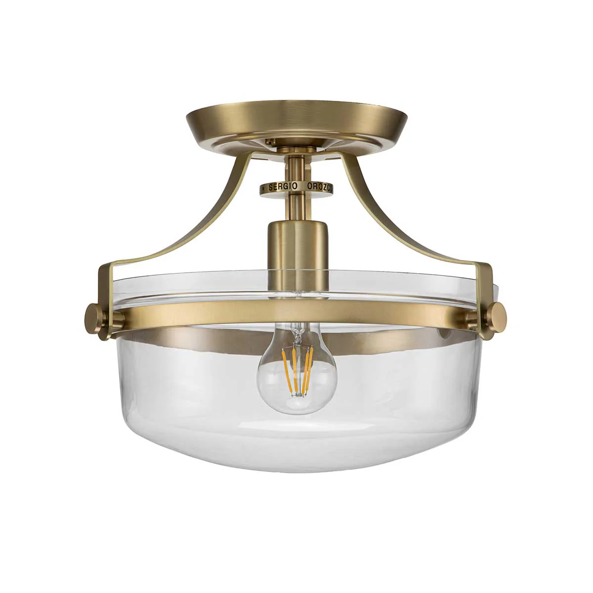 Penn Station 1 Light Semi-Flush - In Various Finishes - Image 5