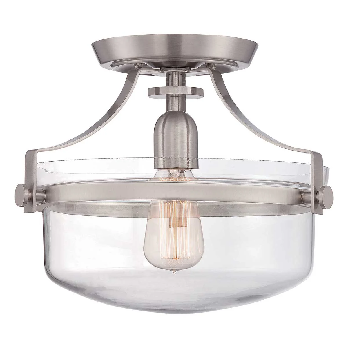 Penn Station 1 Light Semi-Flush - In Various Finishes - Image 7