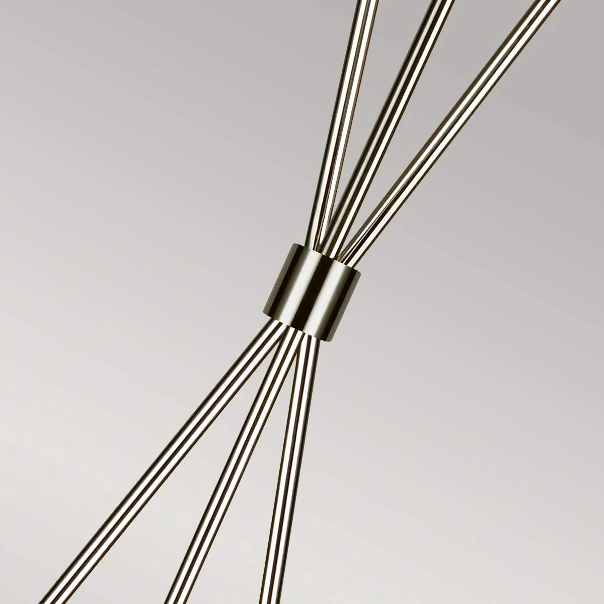 Penny 1 Light Floor Lamp - Burnished Brass/Polished Nickel with White Shade E27 - Image 11