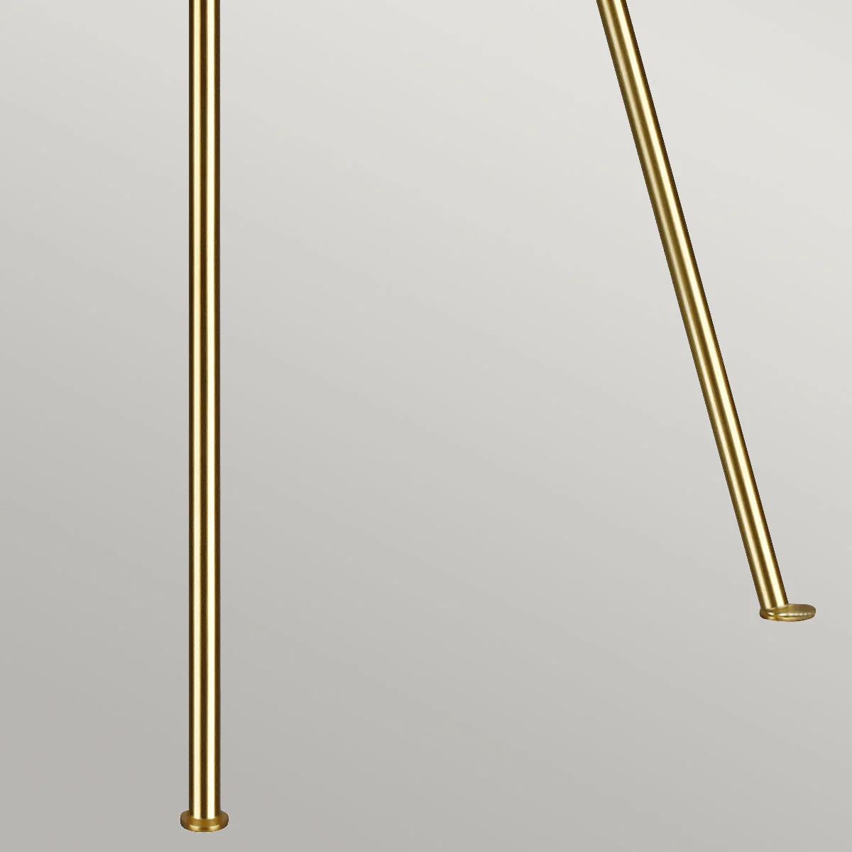 Penny 1 Light Floor Lamp - Burnished Brass/Polished Nickel with White Shade E27 - Image 6