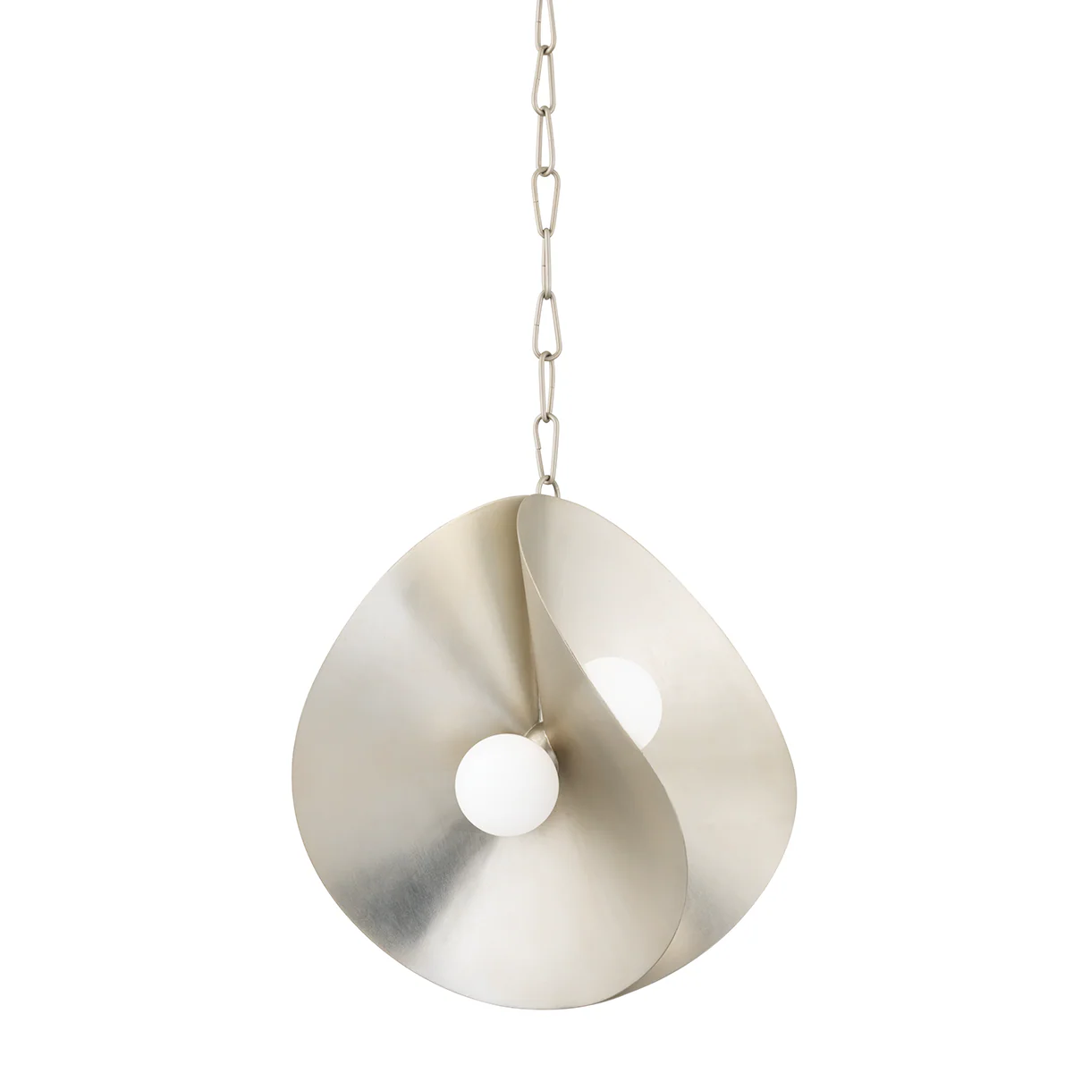 Peony 1Lt Small Pendant- Gold/ Silver - Image 2