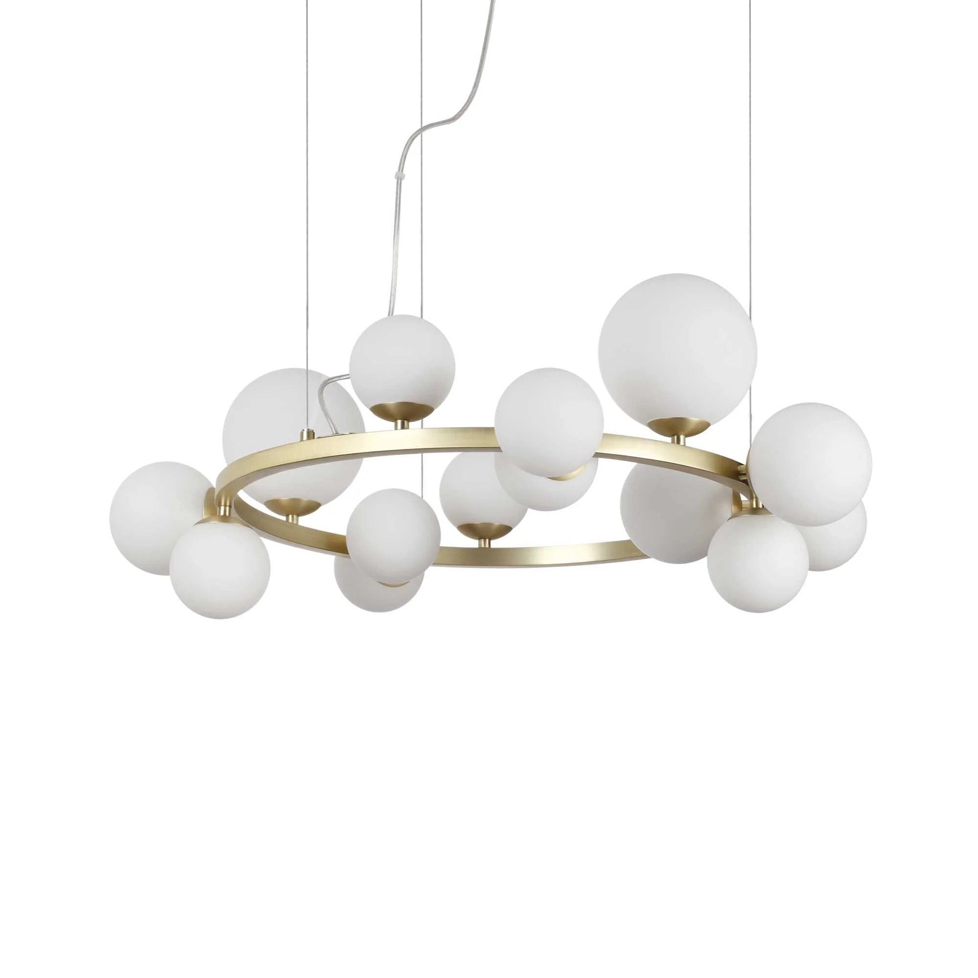 Perlage 11/14Lt Centre Ceiling Light - Brass/Black Finish - Image 3