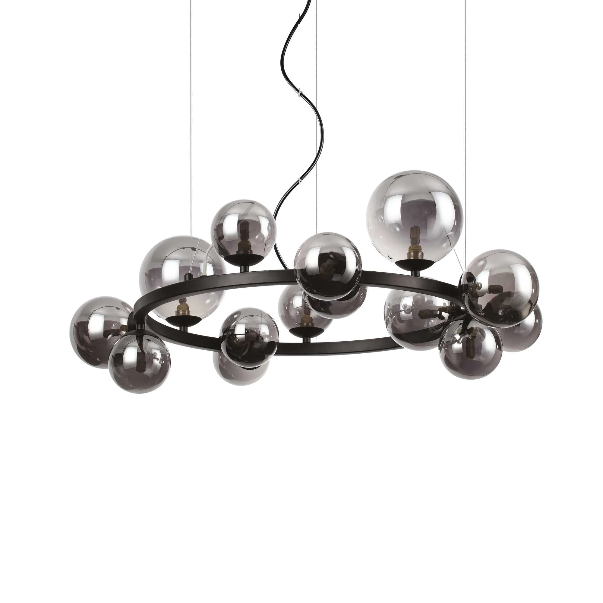 Perlage 11/14Lt Centre Ceiling Light - Brass/Black Finish - Image 4
