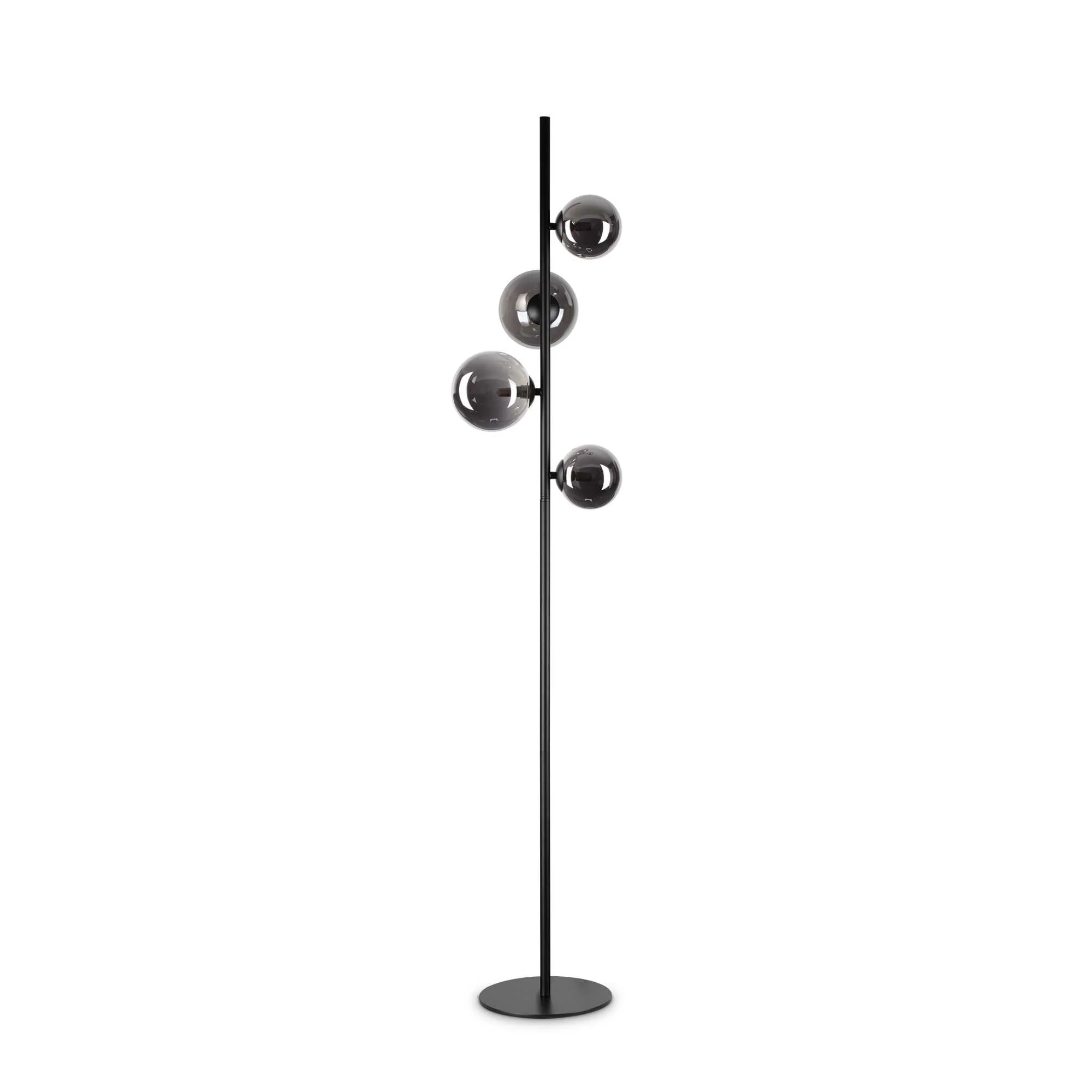 Perlage Floor Lamp - Amber/ Brass/Black Finish - Image 2