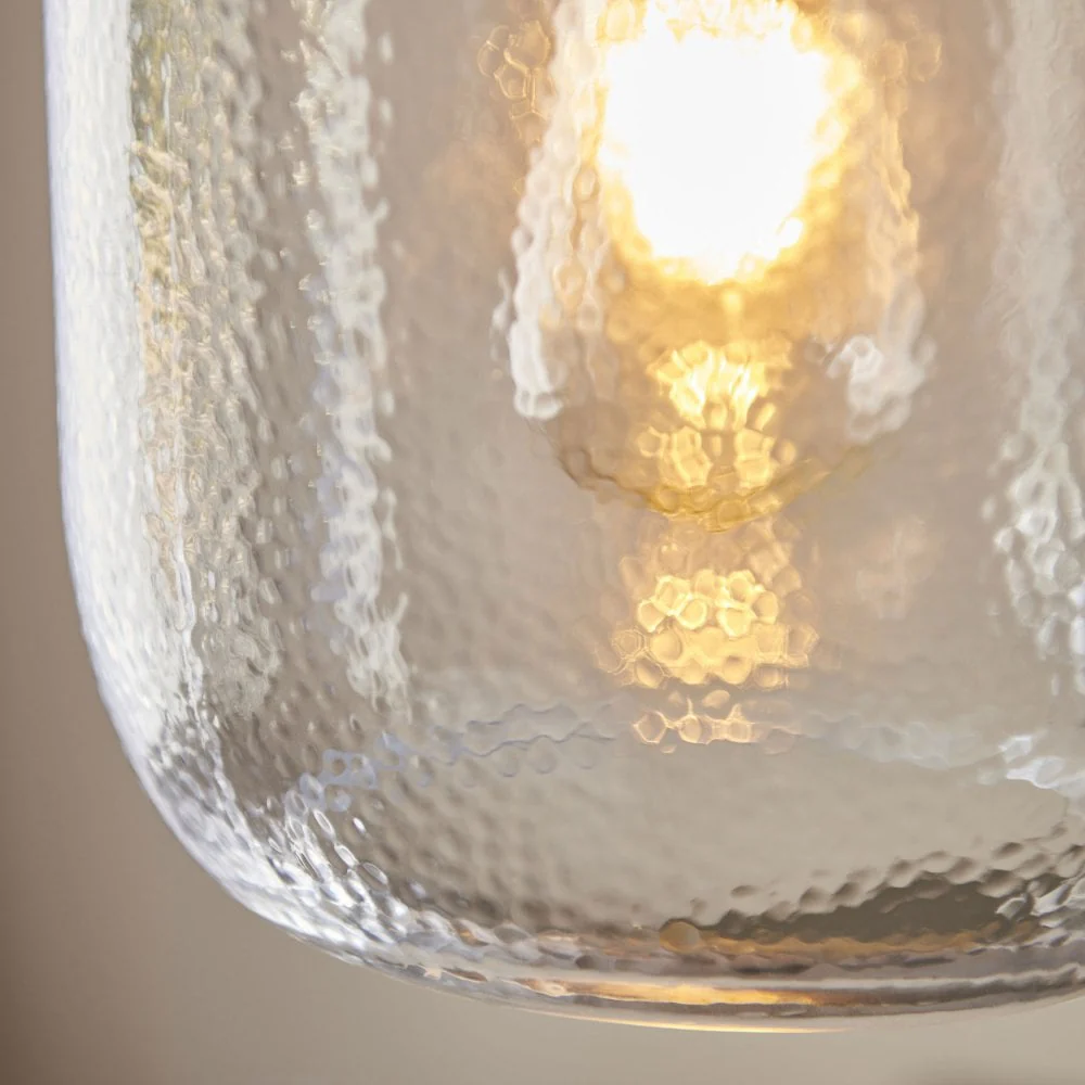 Perry 1Lt Clear Glass Bottle Pendant - Image 4