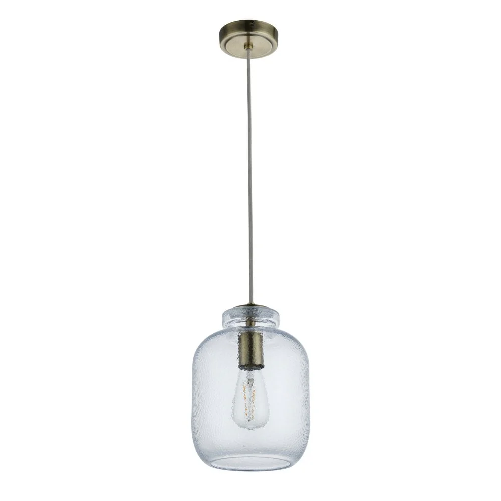 Perry 1Lt Clear Glass Bottle Pendant - Image 5