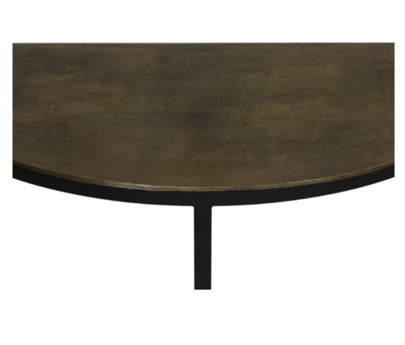 Peto Console Table- Raw Antique Bronze-Black - Image 2