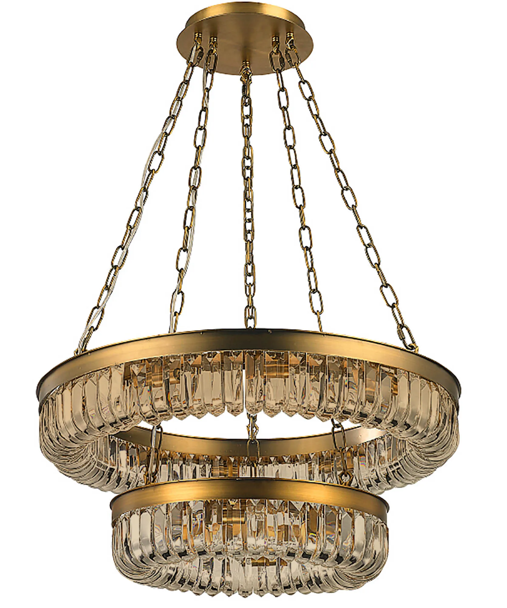 Pettro 9/16Lt Chandelier- Brown Brass Finish - Image 3