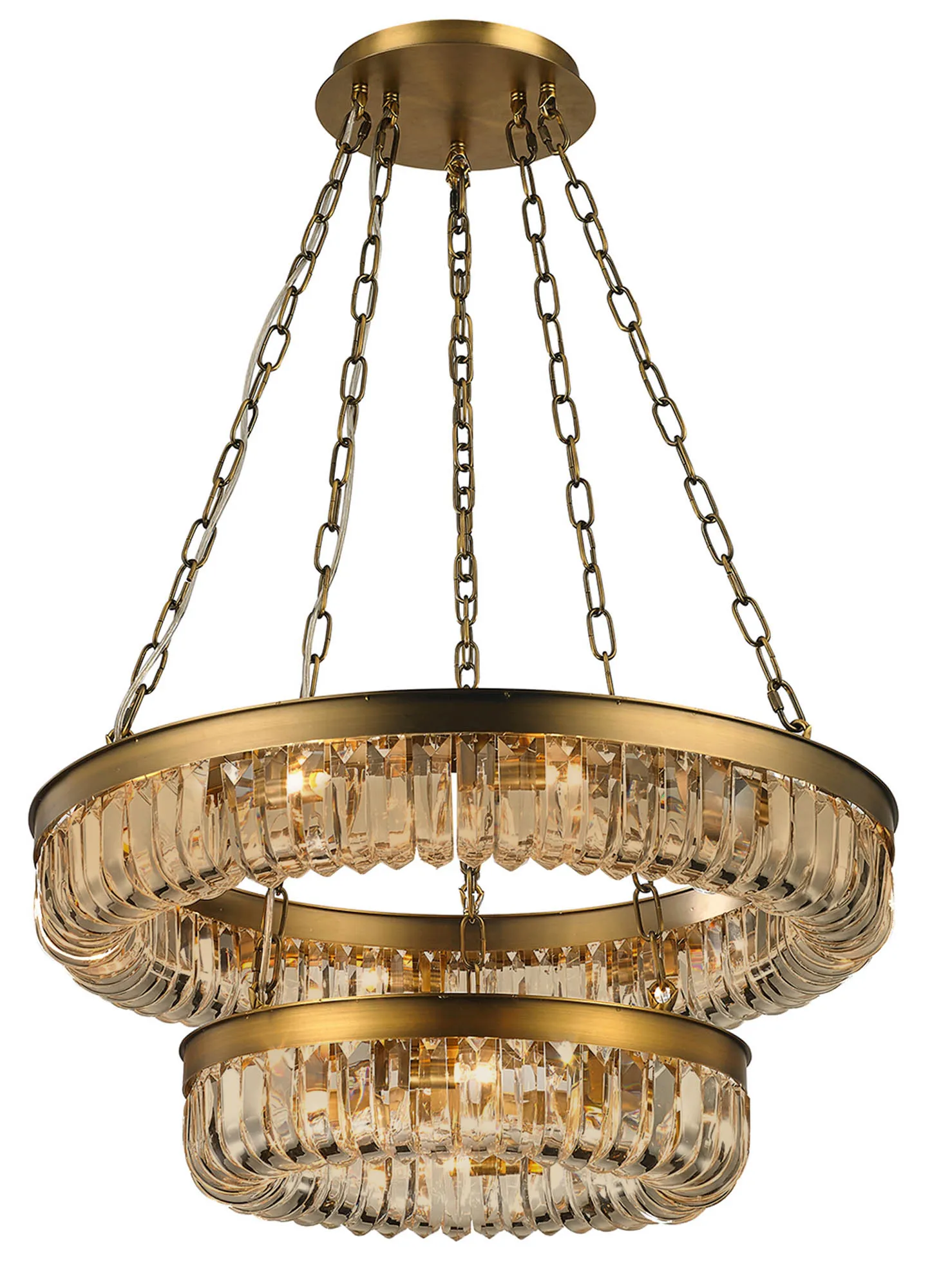 Pettro 9/16Lt Chandelier- Brown Brass Finish - Image 5