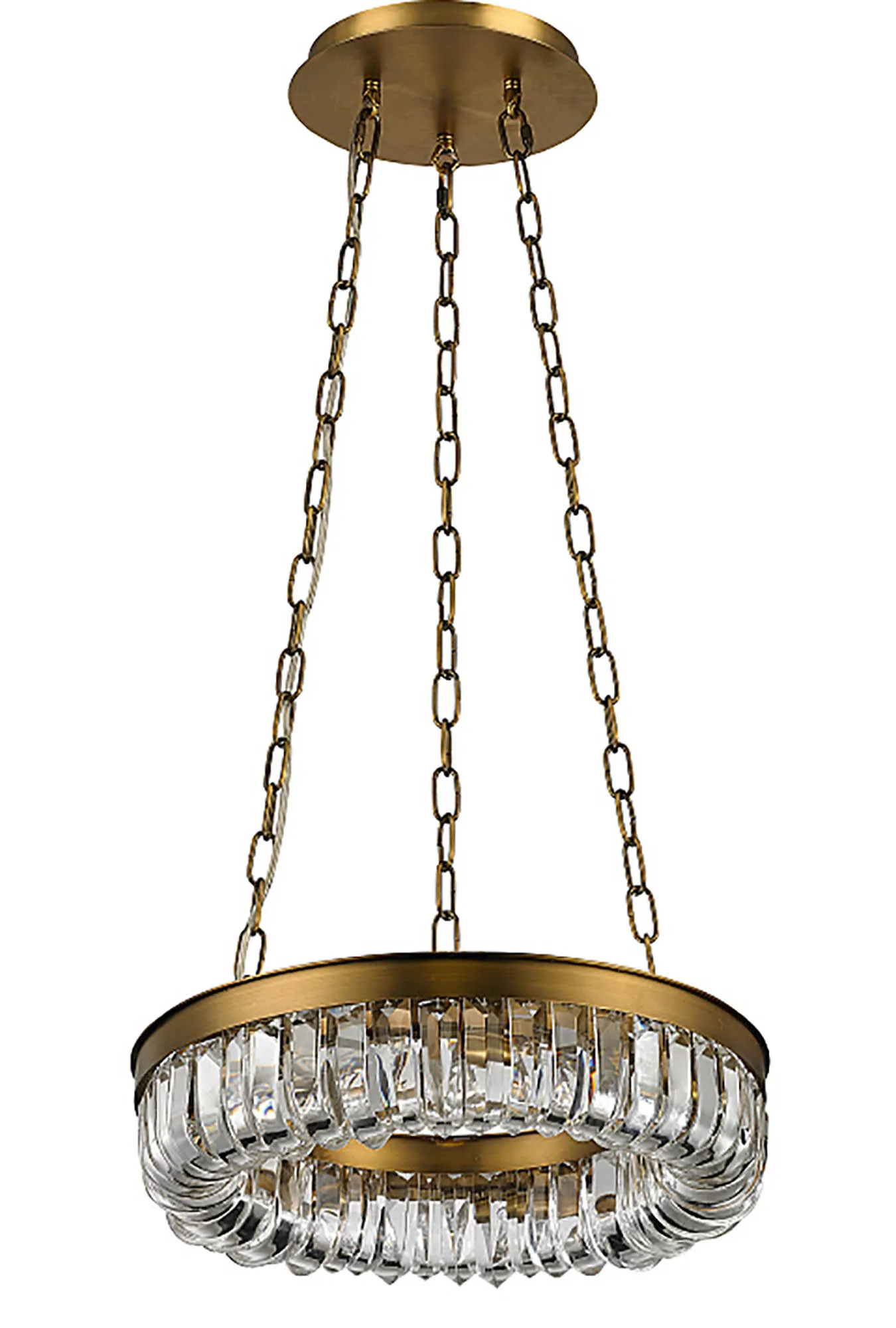 Pettro 9/16Lt Chandelier- Brown Brass Finish - Image 6