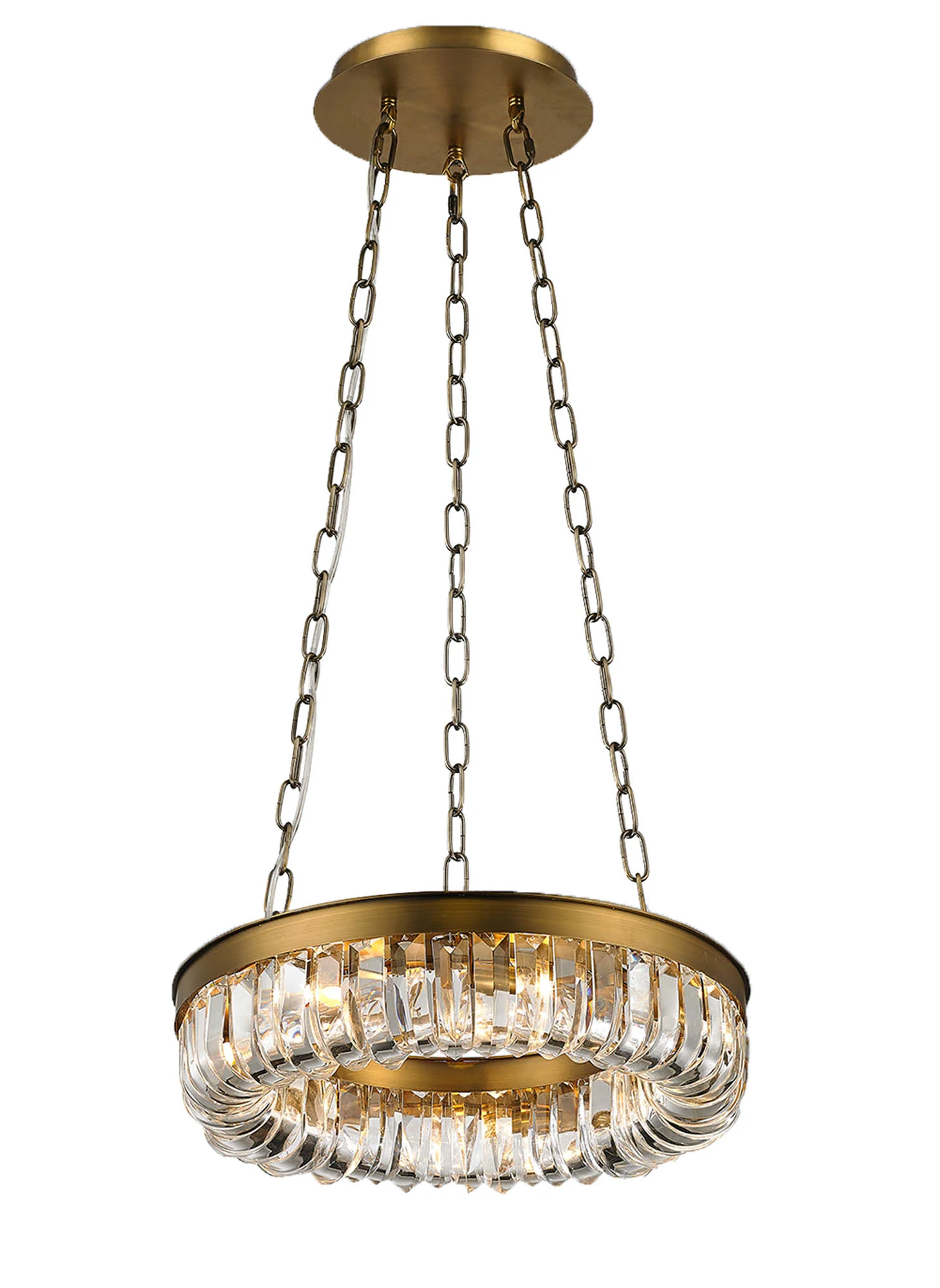Pettro 9/16Lt Chandelier- Brown Brass Finish - Image 8