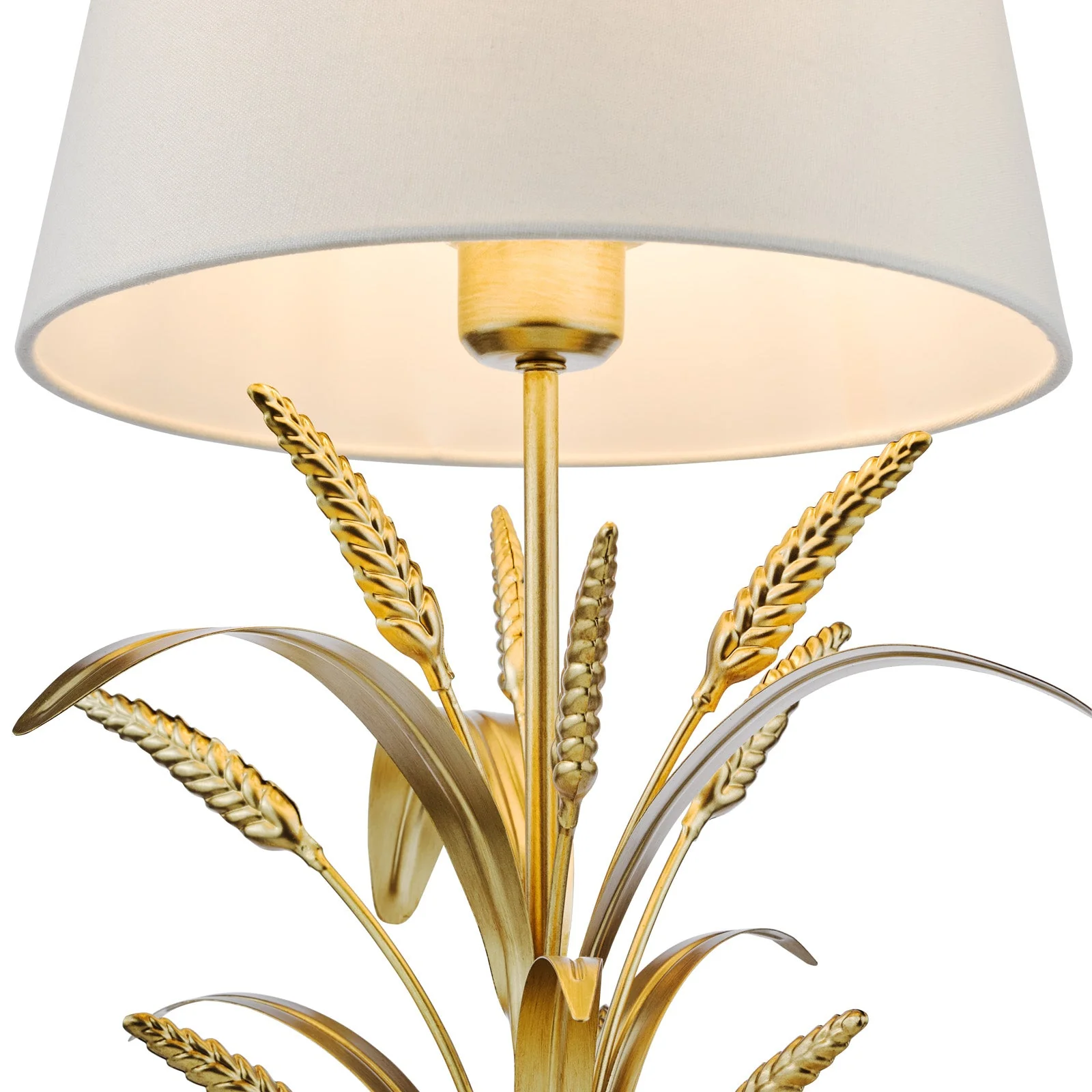 Phaedra Table Lamp Gold With Shade E27 - Image 3