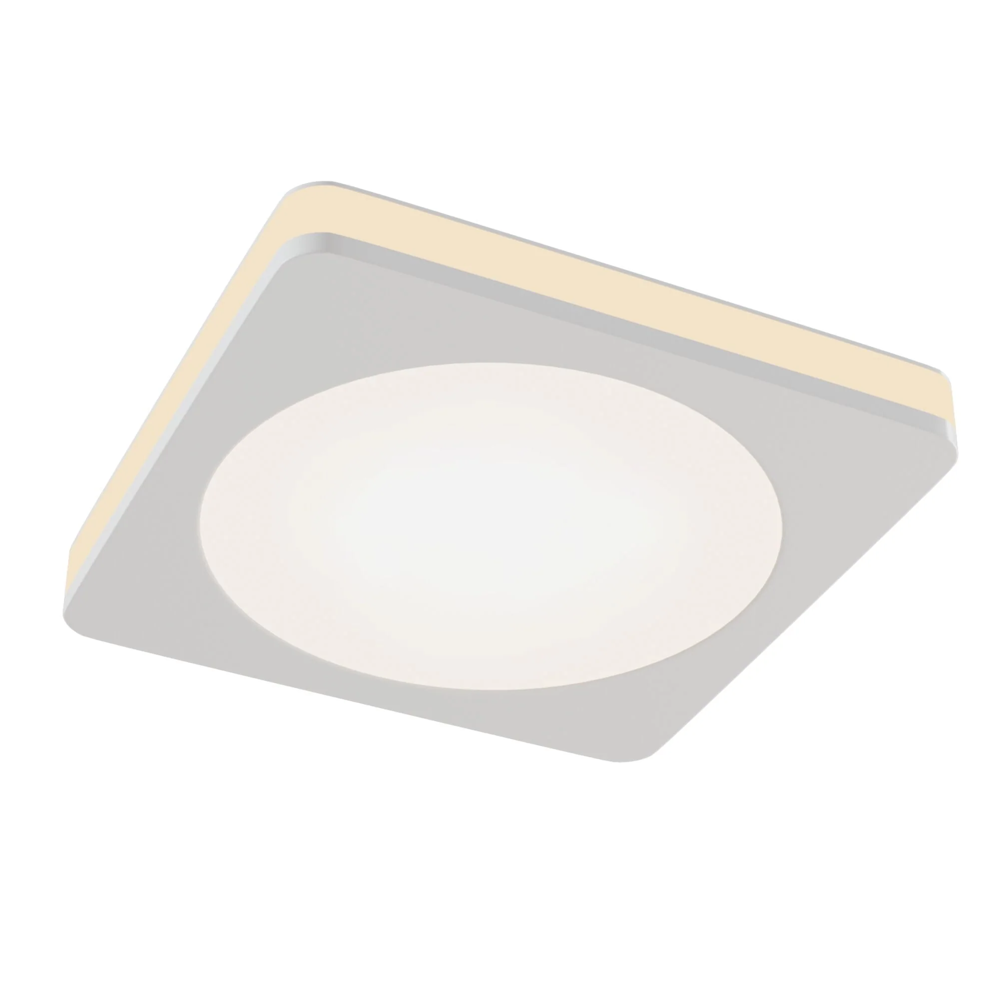 Phanton Rectangle/Round LED Flush Ceiling Light - Black/White Finish - Image 4