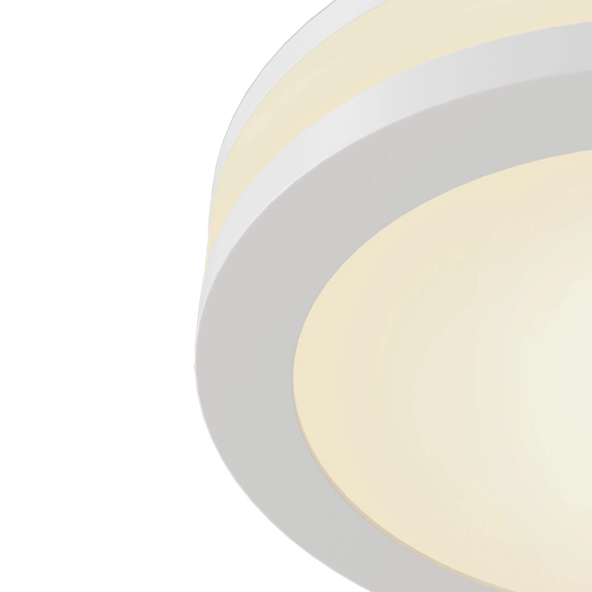 Phanton Rectangle/Round LED Flush Ceiling Light - Black/White Finish - Image 6