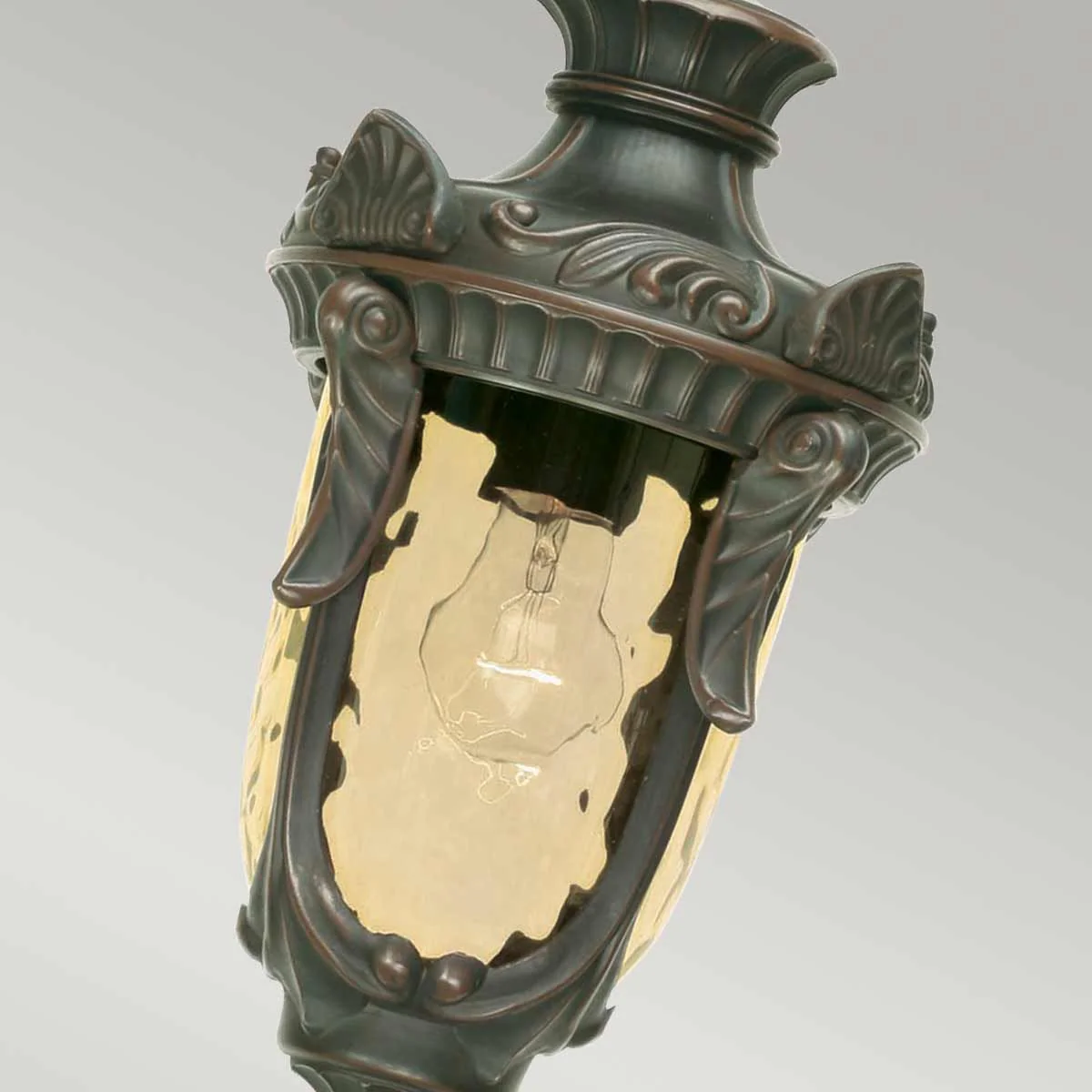 Philadelphia 1 Light Medium Chain Lantern - Old Bronze IP44 E27 - Image 4