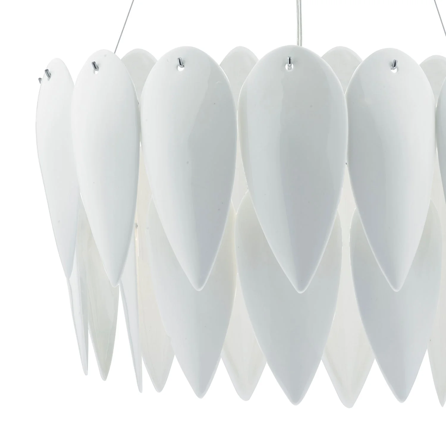 Phillipa 3 Light Centre Ceiling Light White Ceramic & Polished Chrome - Image 5