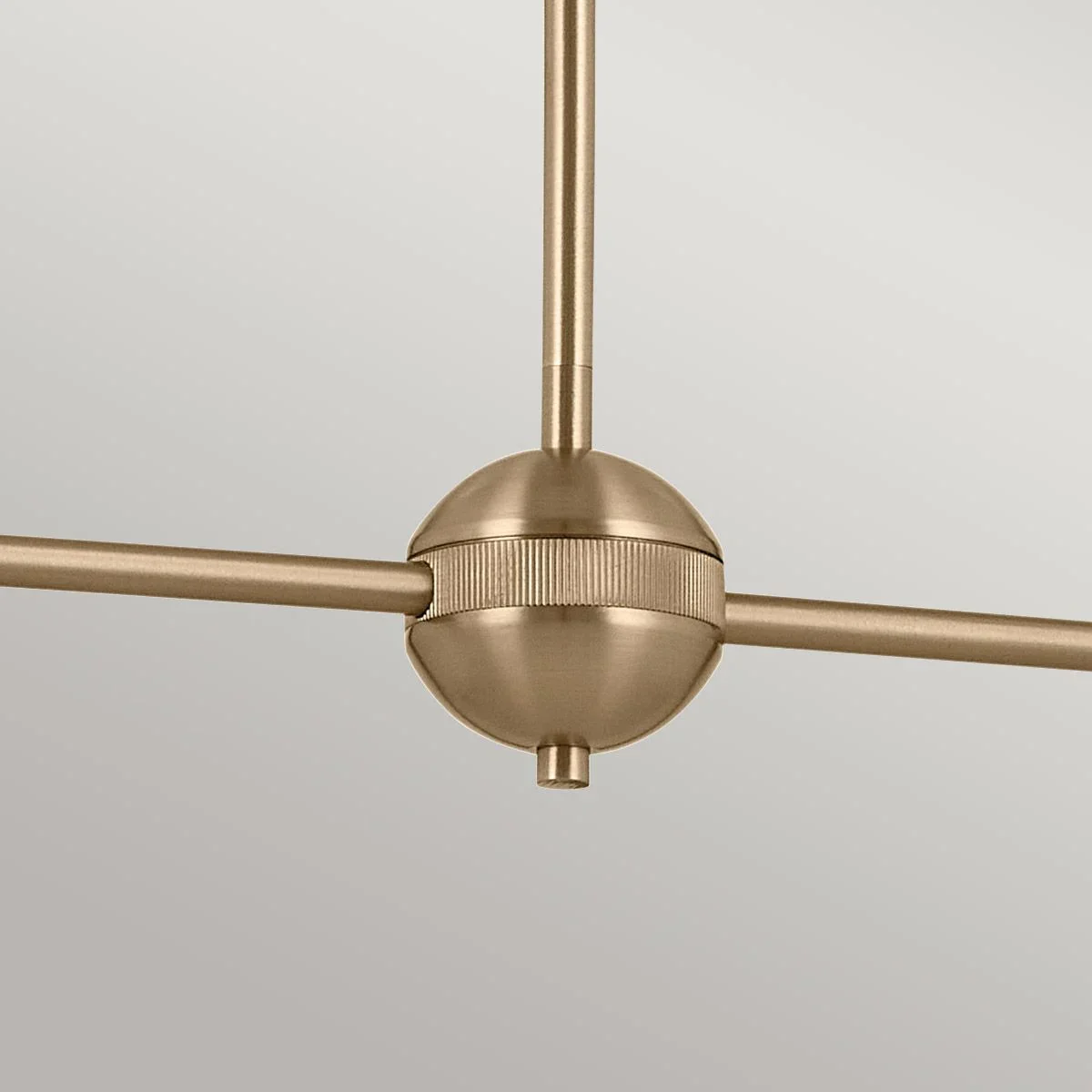 Phix 4 light 2 arm up and down linear Chandelier - Champagne & Black - Image 6
