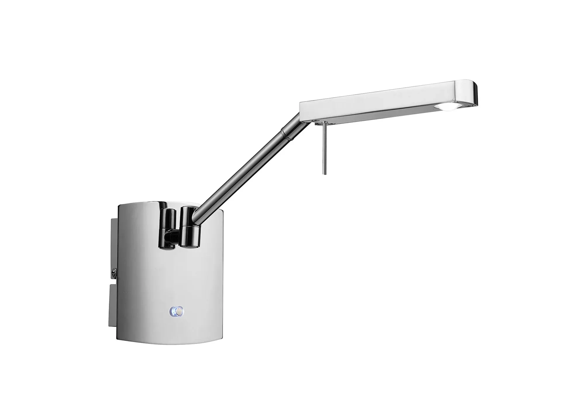 Phuket 1Lt Wall Lamp - White/Chrome - Image 4