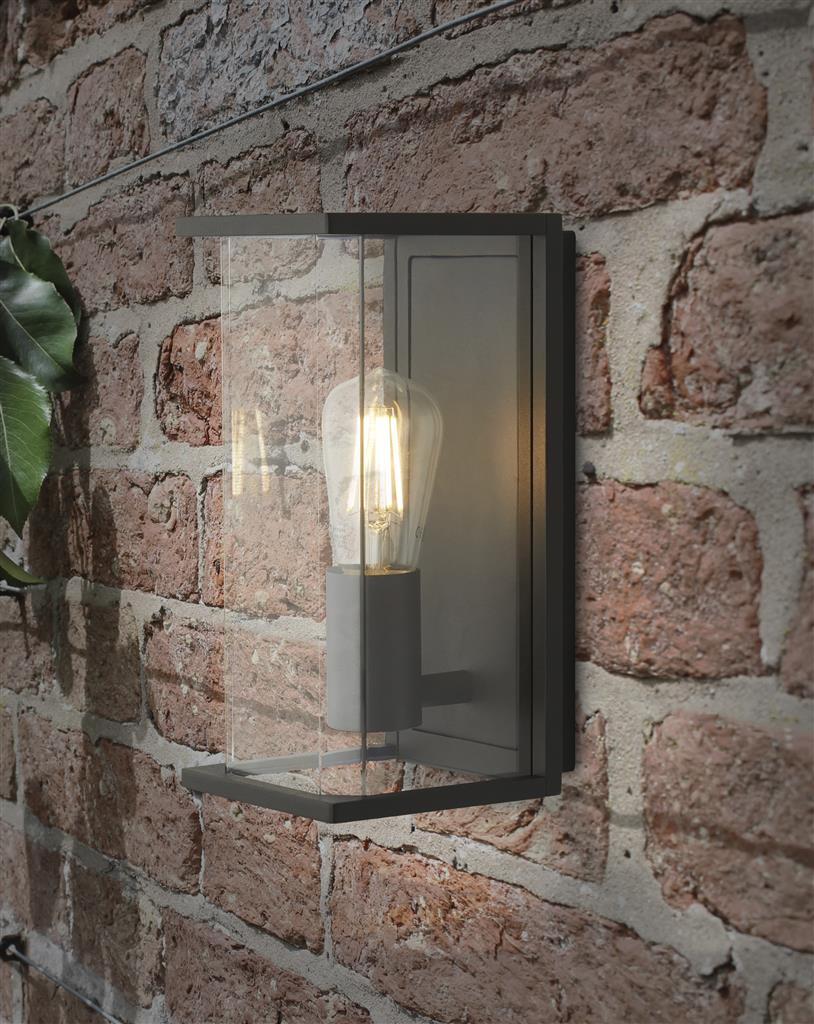 Picadilly Outdoor Wall Light IP44 - Grey Metal - Image 3