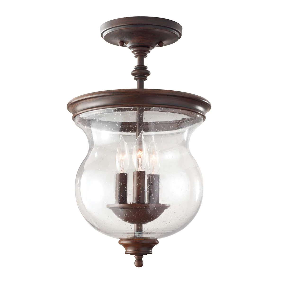 Pickering Lane 3 Light Semi-Flush - In Various Finishes - Image 7