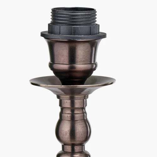Piero Antique Bronze Metal Candlestick Floor Lamp Base - Image 2
