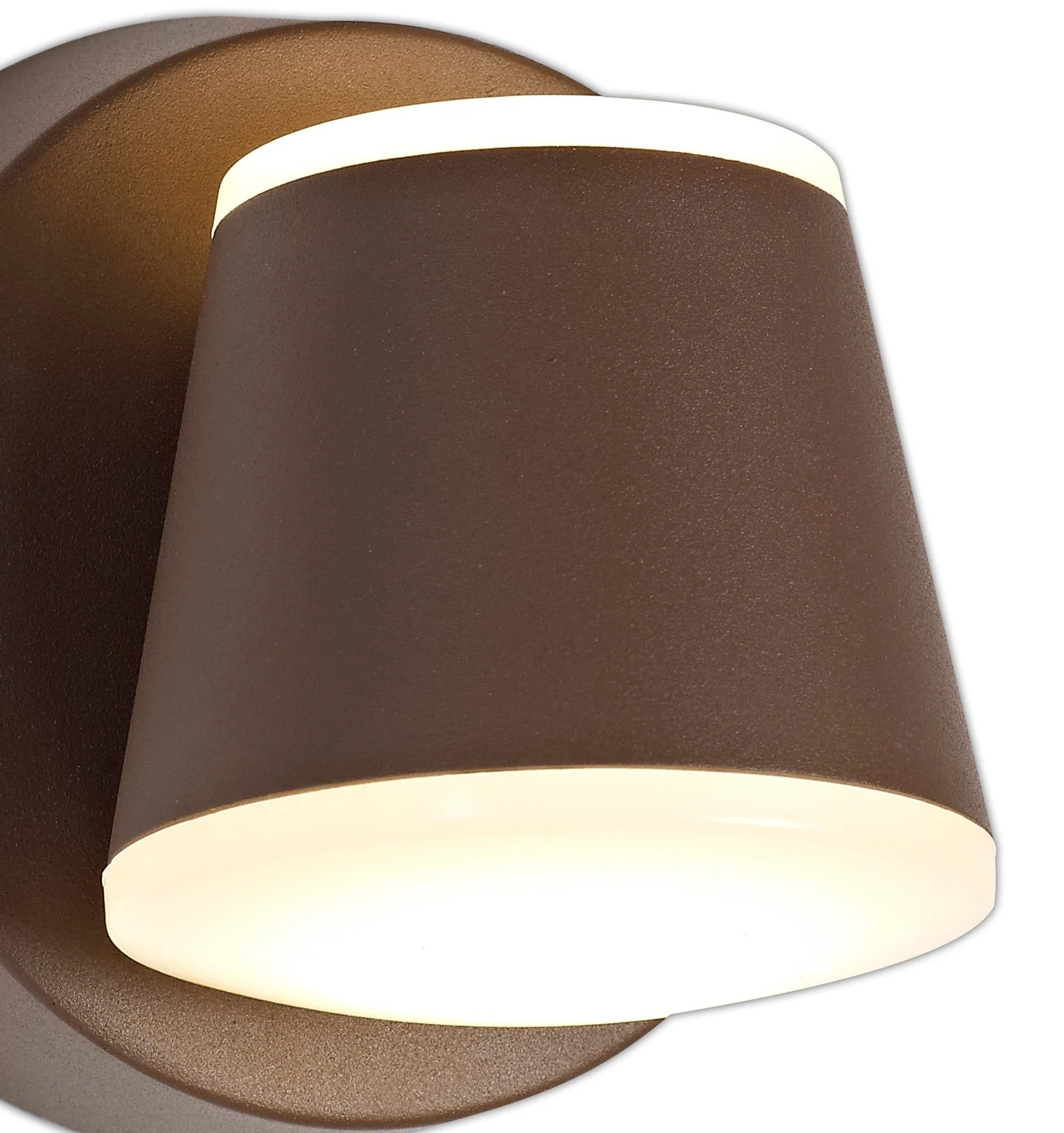 Pierre Wall Lamp, 2 x 6W LED, 3000K, 590lm, IP54, Dark Brown, 3yrs Warranty - Image 3