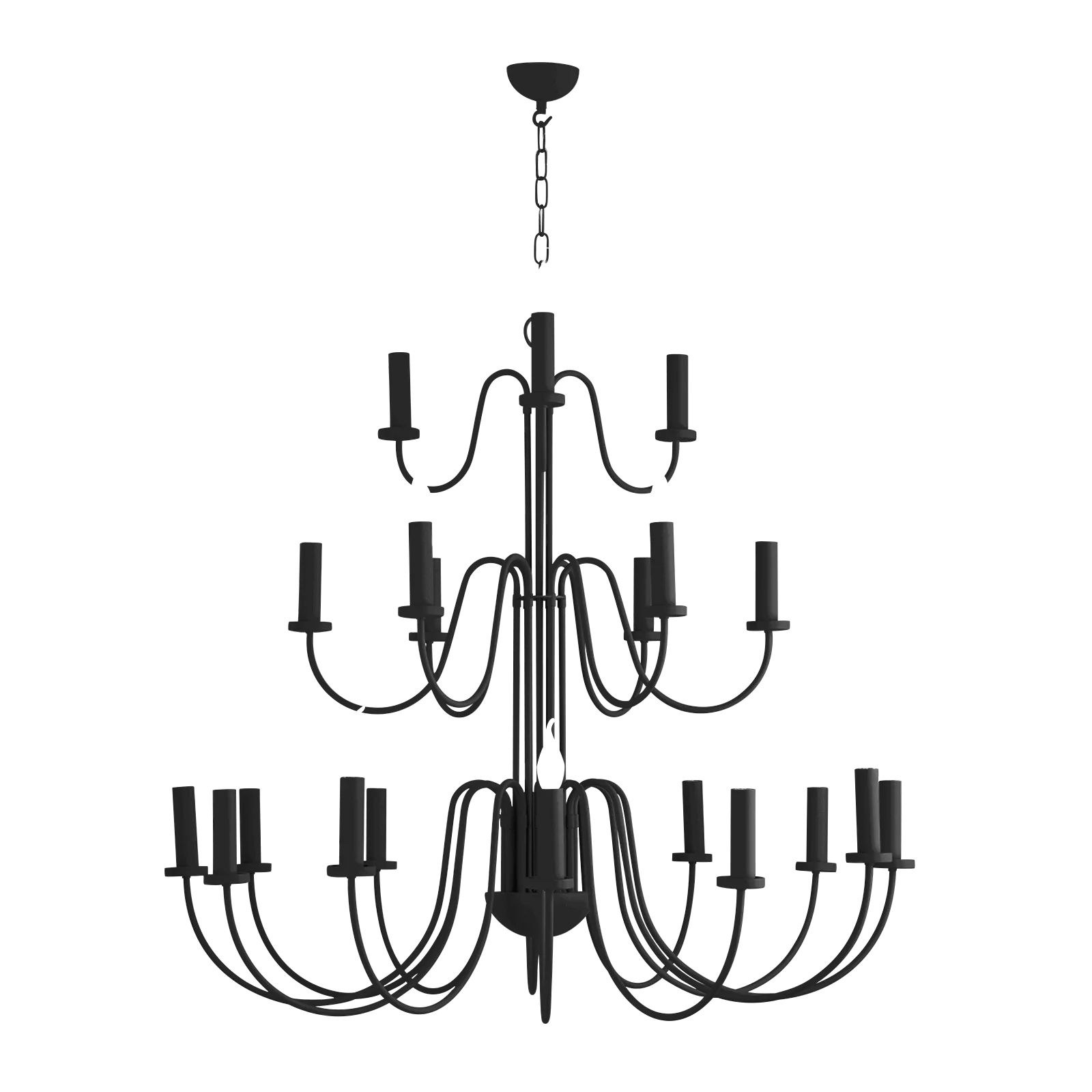 Pigalle 21 Light Armed Pendant Bespoke Fitting Only - Various Finishes - Image 12