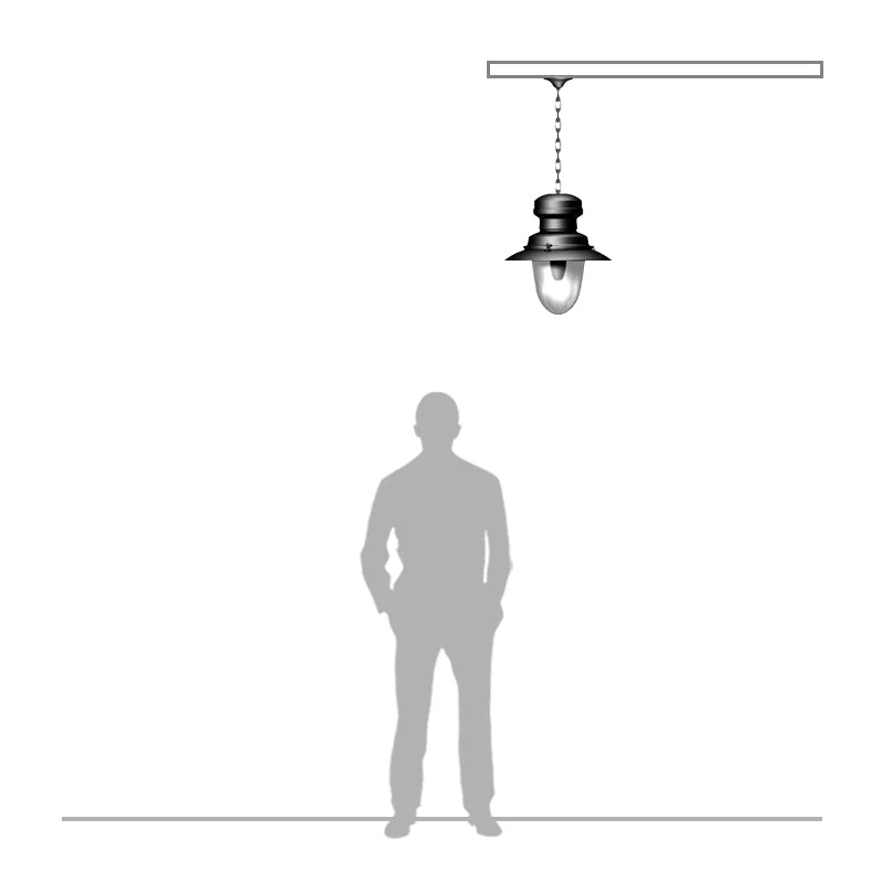 Pilgrim 1Lt Outdoor Pendant - Cast Iron - Image 4