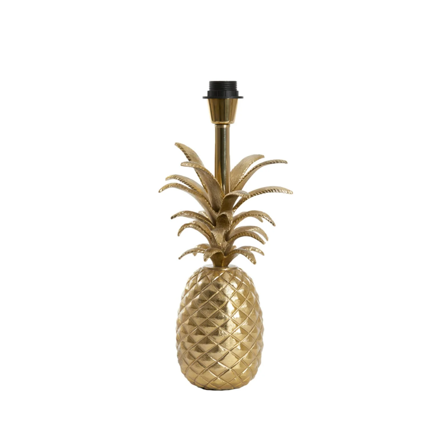 Pineapple Table Lamp Base Only- Gold/ Cream Finishes - Image 2