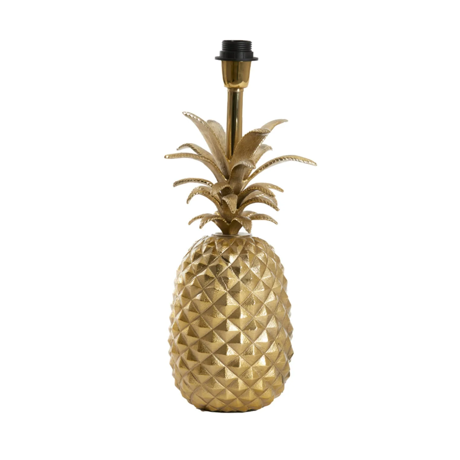 Pineapple Table Lamp Base Only- Gold/ Cream Finishes - Image 4