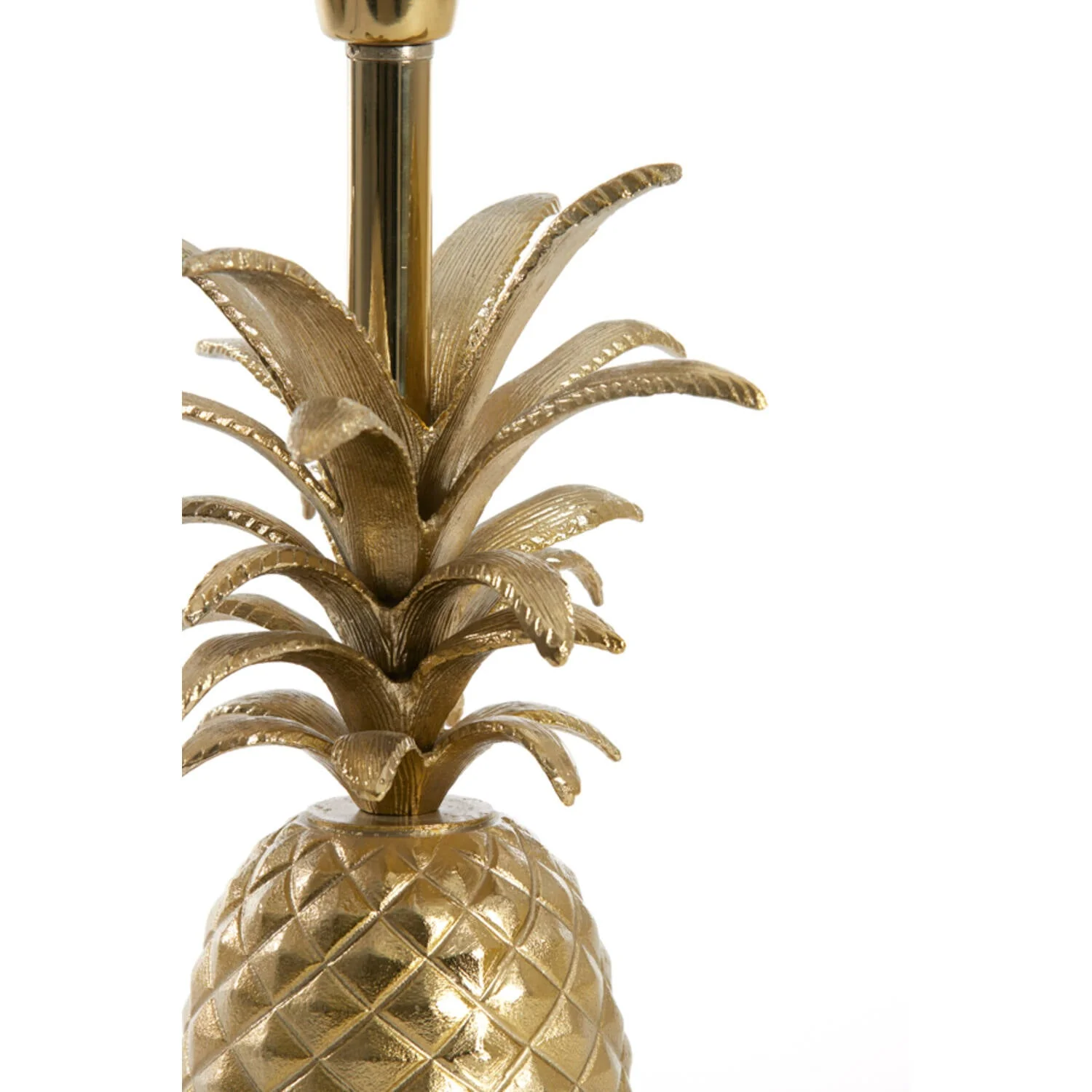 Pineapple Table Lamp Base Only- Gold/ Cream Finishes - Image 6