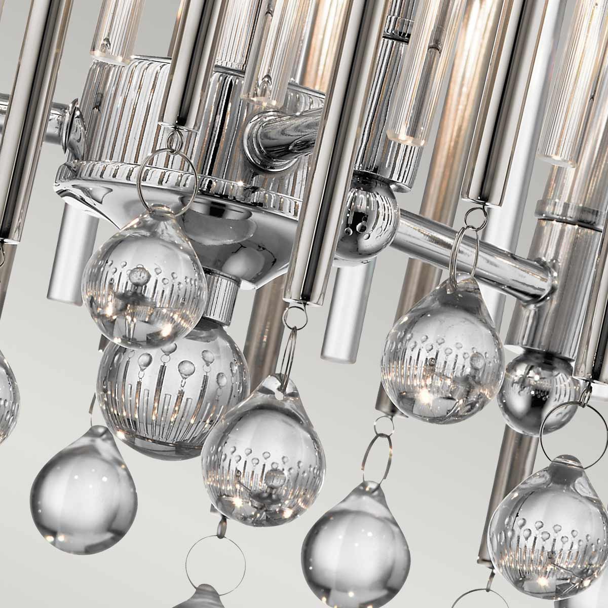 Piper 3 Light Semi-Flush - Polished Chrome E14 - Image 4