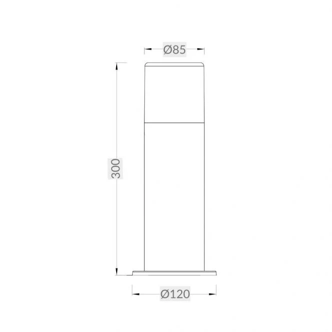 Piper IP44 Black Bollard Light - Small and Large - Image 3