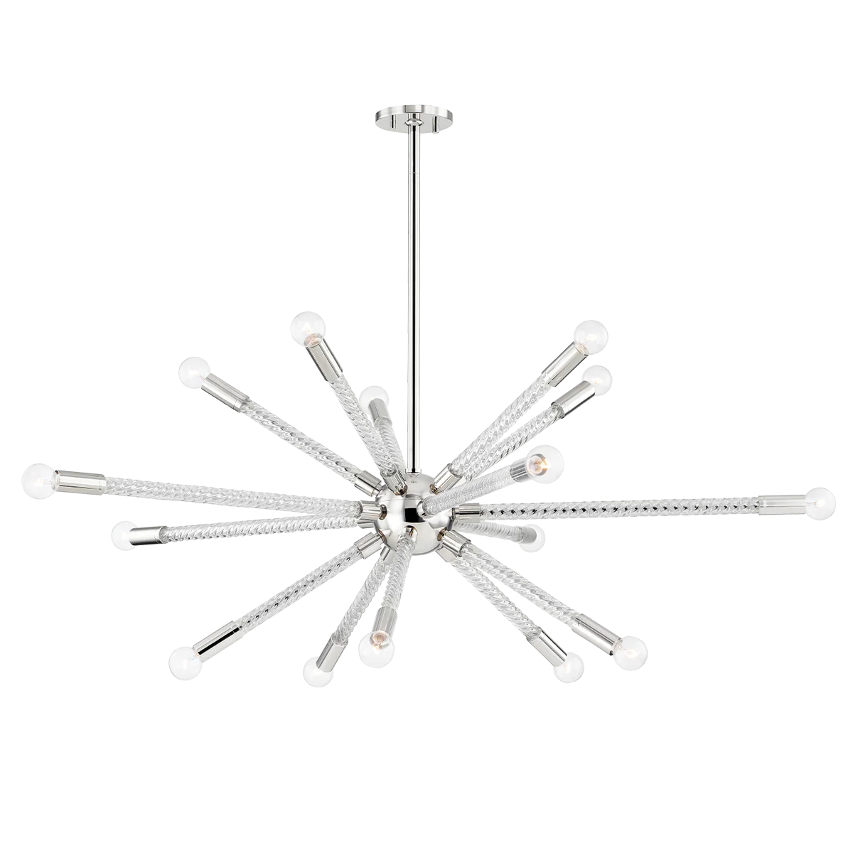 Pippin 15Lt Chandelier- Aged Brass/ Polished Nickel - Image 2