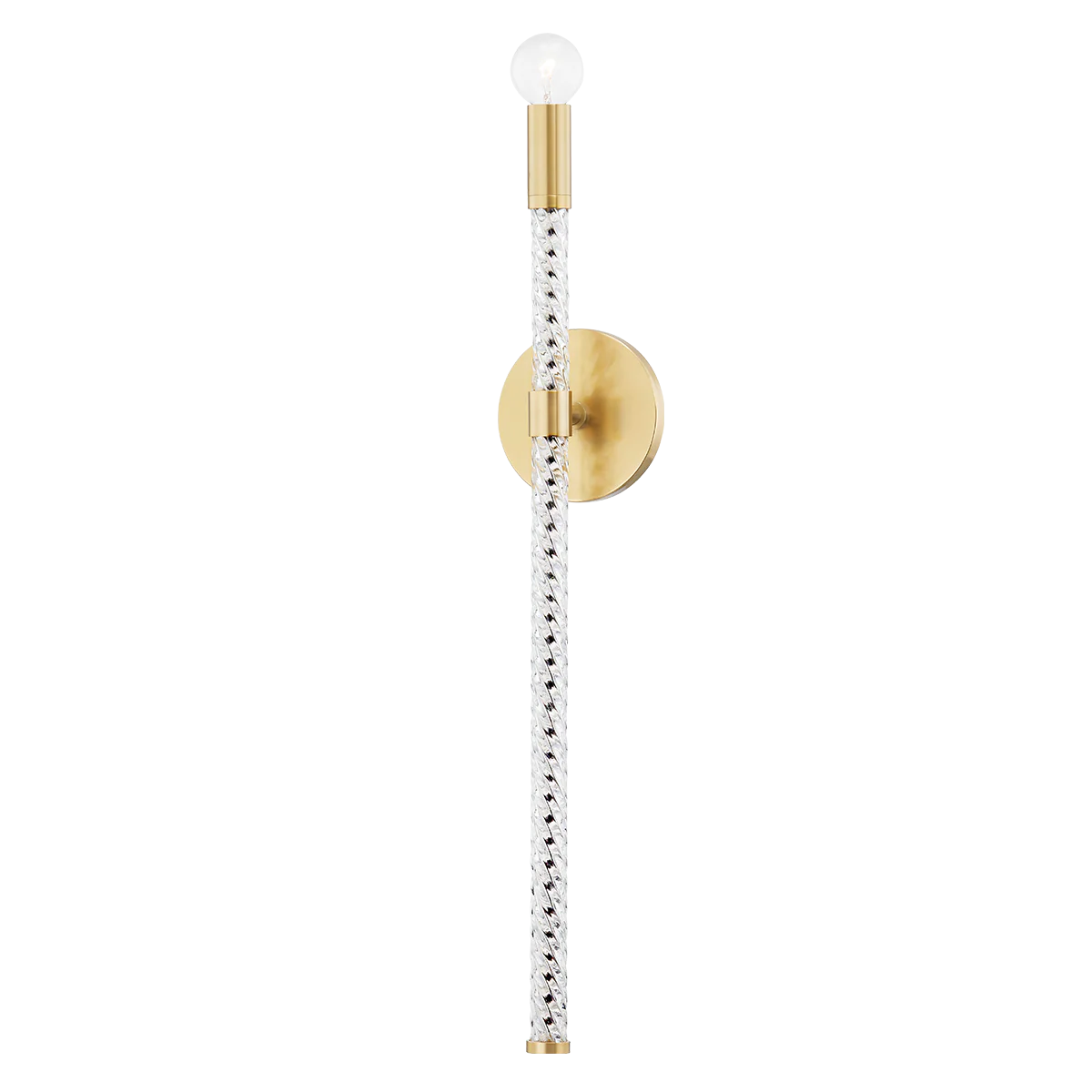 Pippin 1Lt Wall Sconce- Aged Brass/ Polished Nickel - Image 2