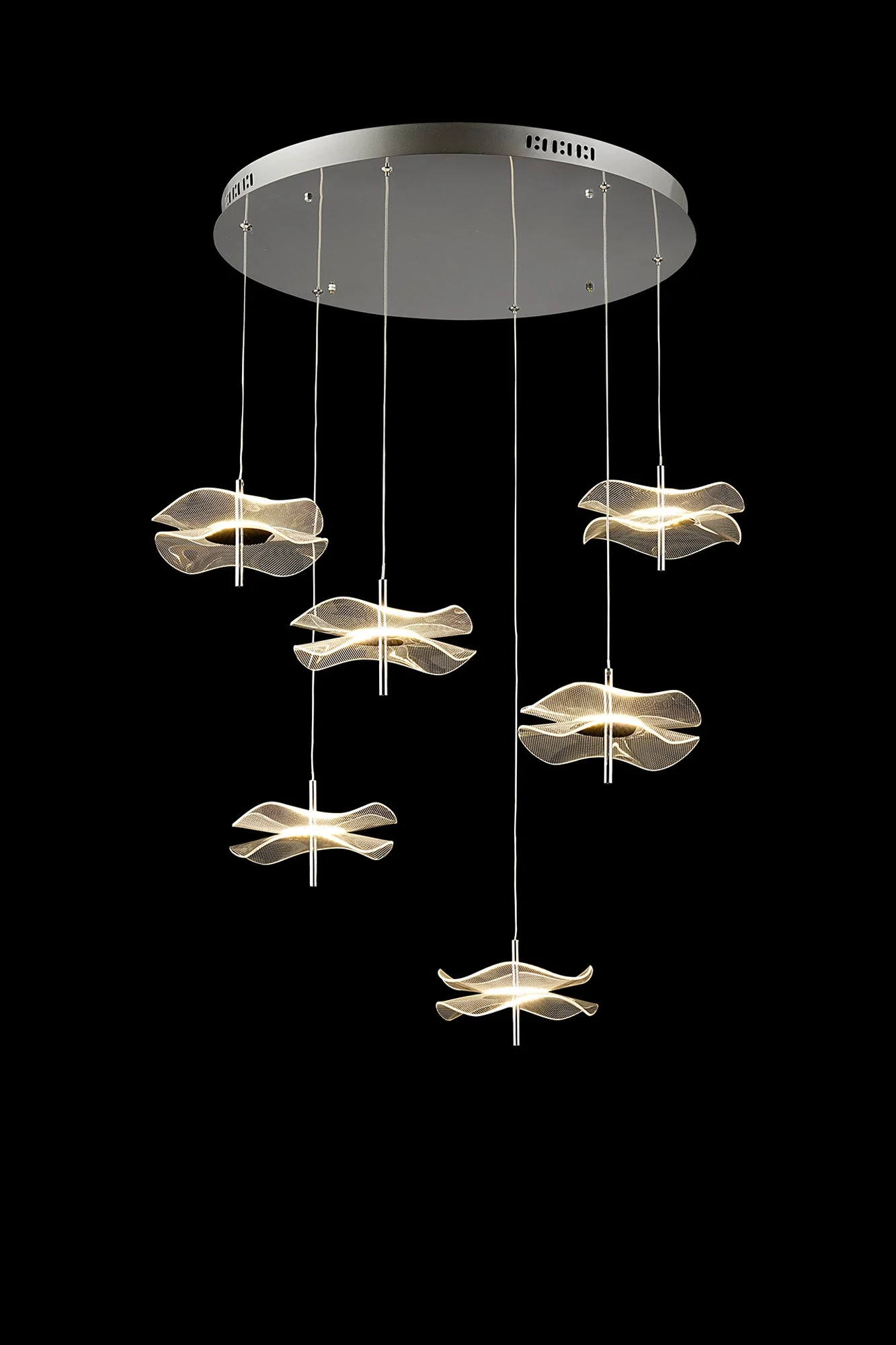 Pisa Cluster Ceiling Light, 6 x 6W LED, 4000K, 2800lm, Polished Chrome, 3yrs Warranty - Image 2