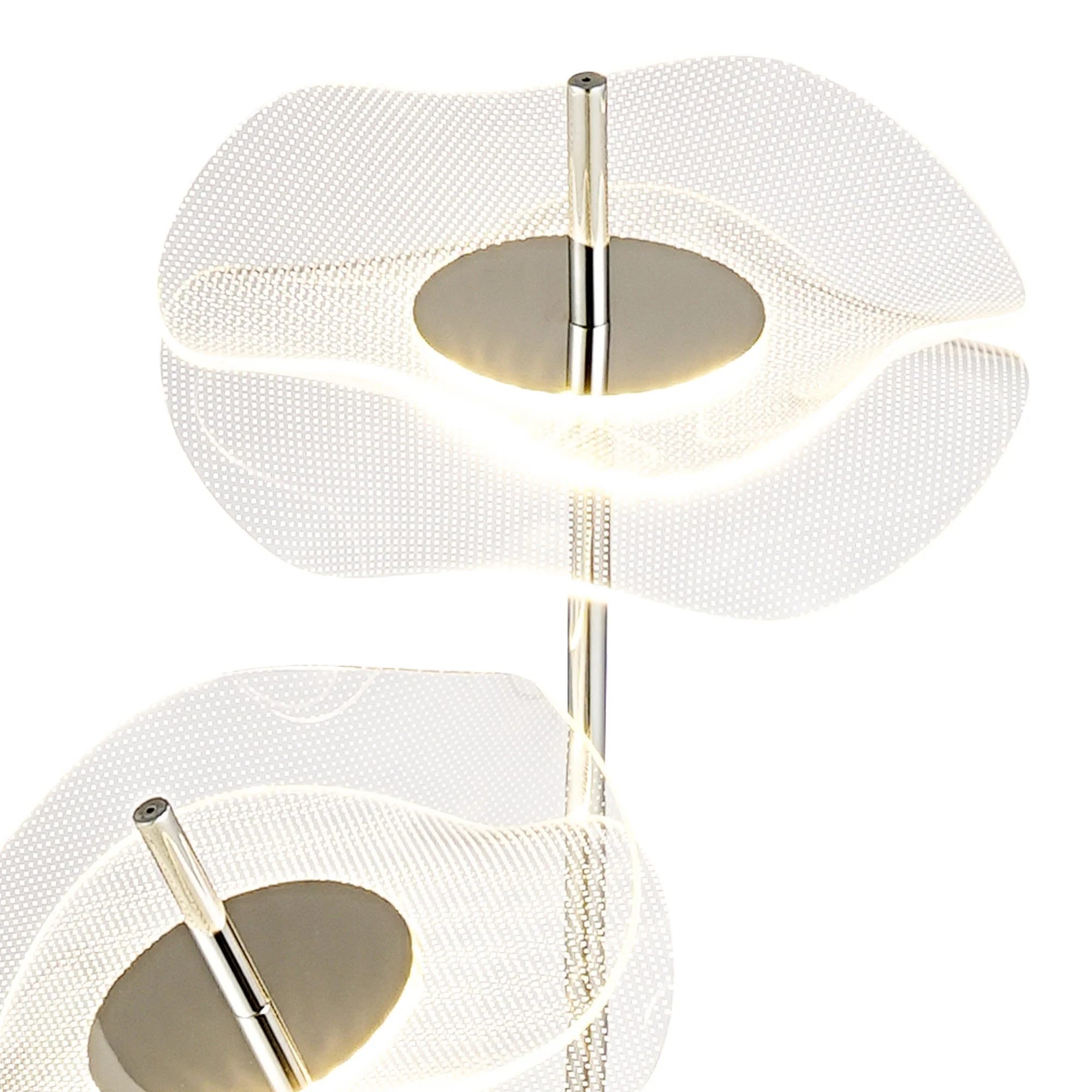 Pisa Floor Lamp, 2 x 6W LED, 4000K, 920lm, Polished Chrome, 3yrs Warranty - Image 4