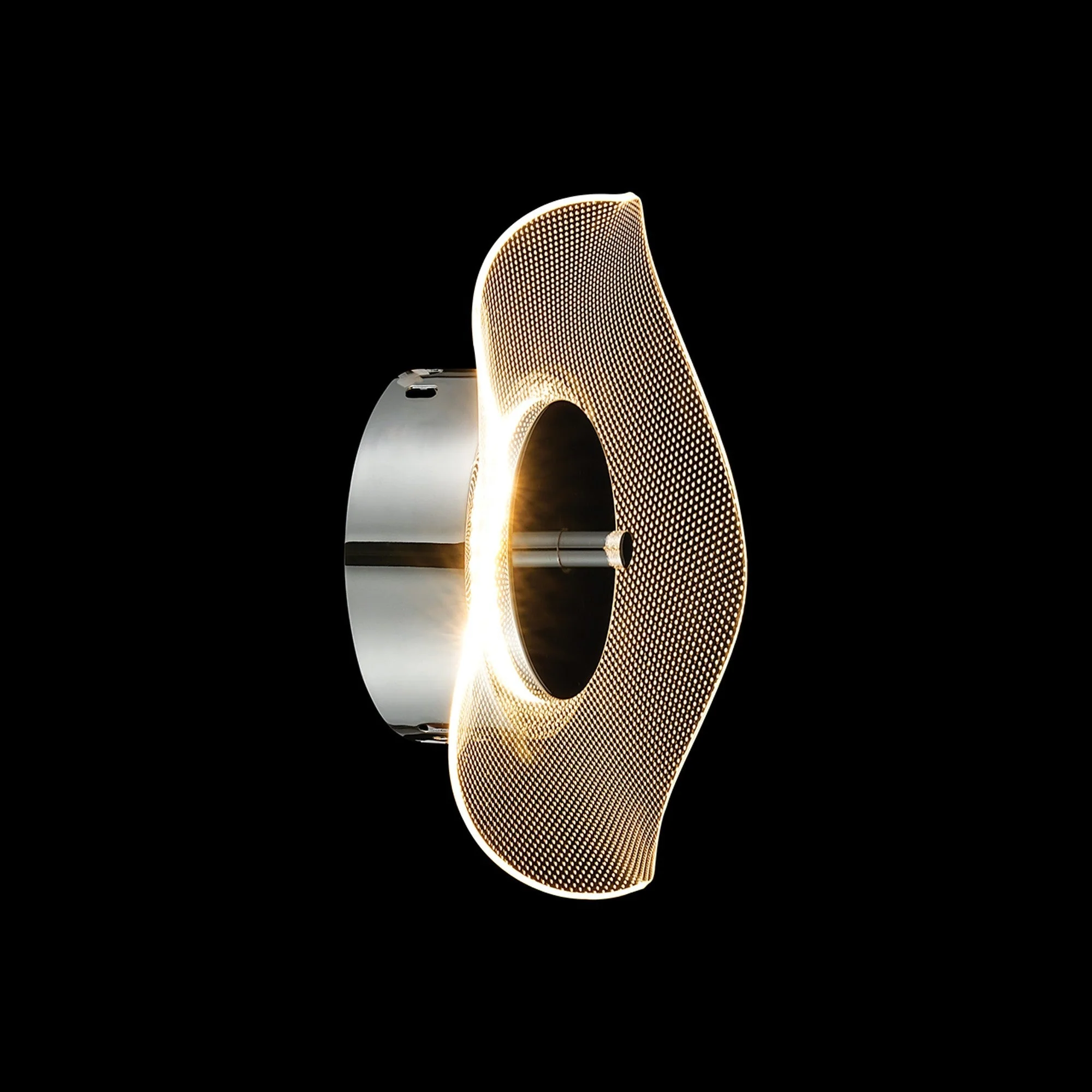 Pisa Indoor LED Wall Light, 1 x 6W LED, 4000K, 460lm, Polished Chrome, 3yrs Warranty - Image 2