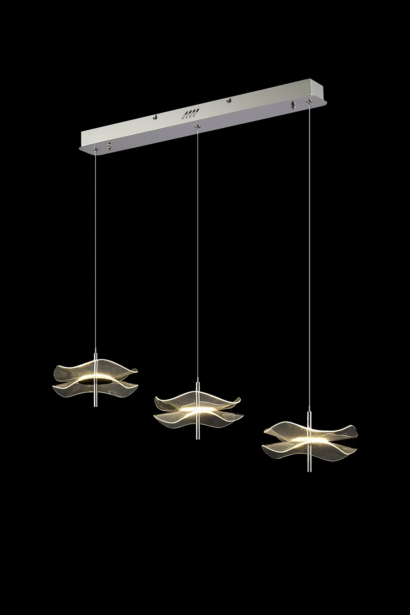 Pisa Kitchen Linear LED Light, 3 x 6W LED, 4000K, 1500lm, Polished Chrome, 3yrs Warranty - Image 2