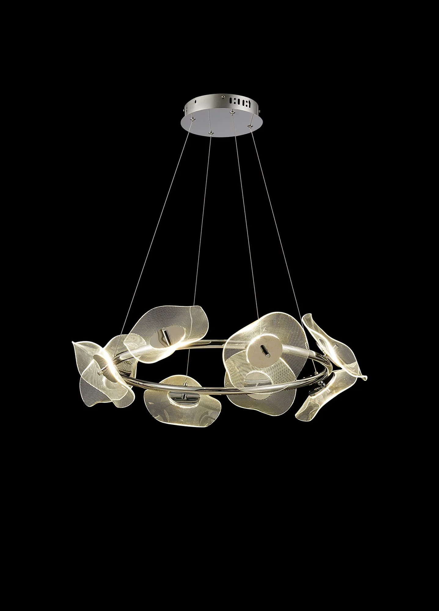Pisa Ring LED Hanging Light - 4000K - Polished Chrome - Image 2
